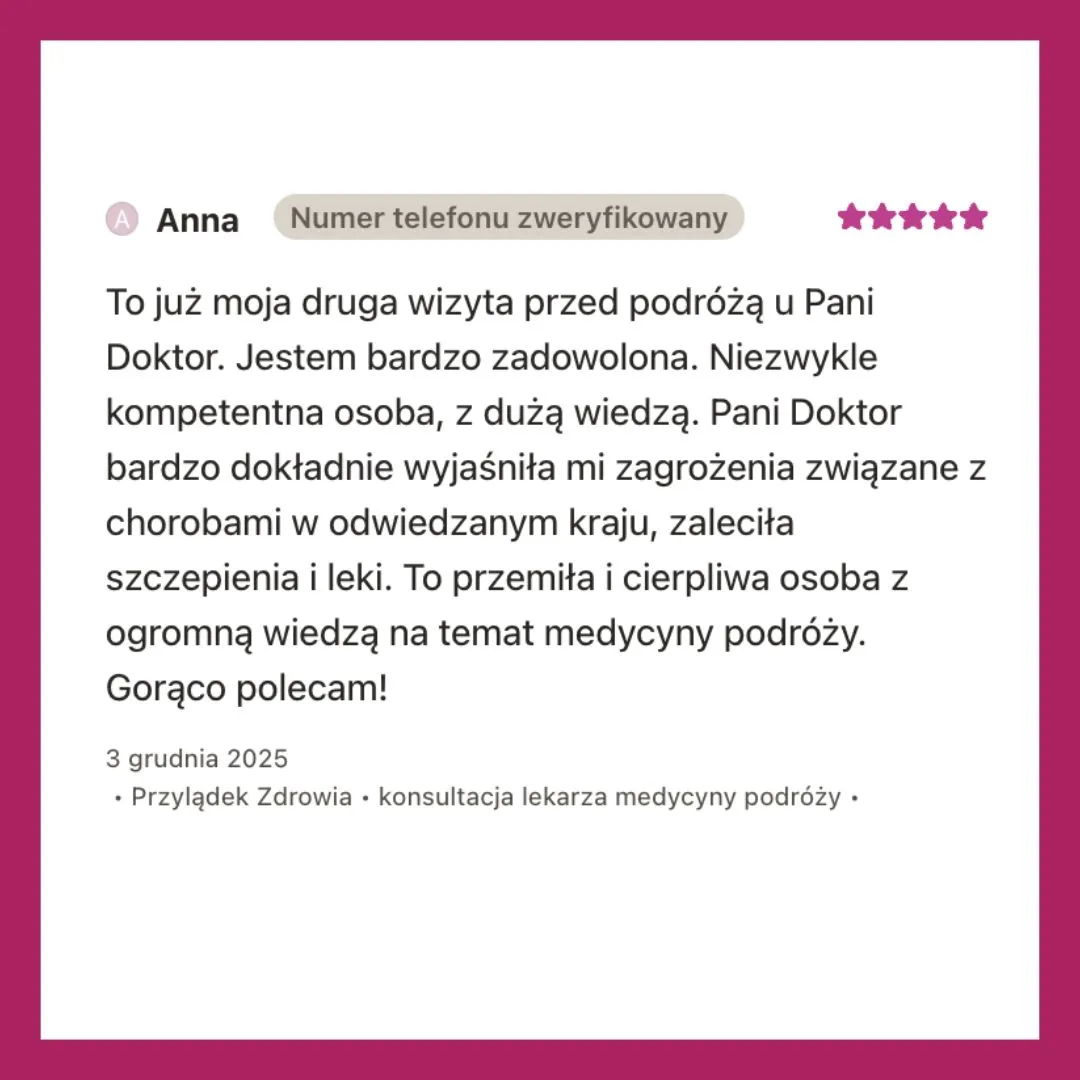 Izabela Tarczoń - alergolog i medycyna podróży w Krakowie - opinie pacjentów na temat leczenia w przychodni Przylądek Zdrowie