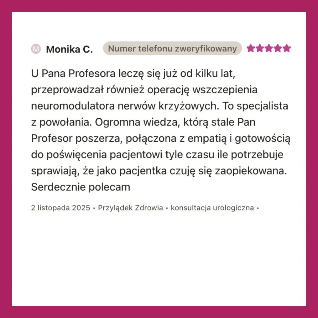 Mikołaj Przydacz - urolog w Krakowie - opinie pacjentów na temat leczenia w przychodni Przylądek Zdrowie